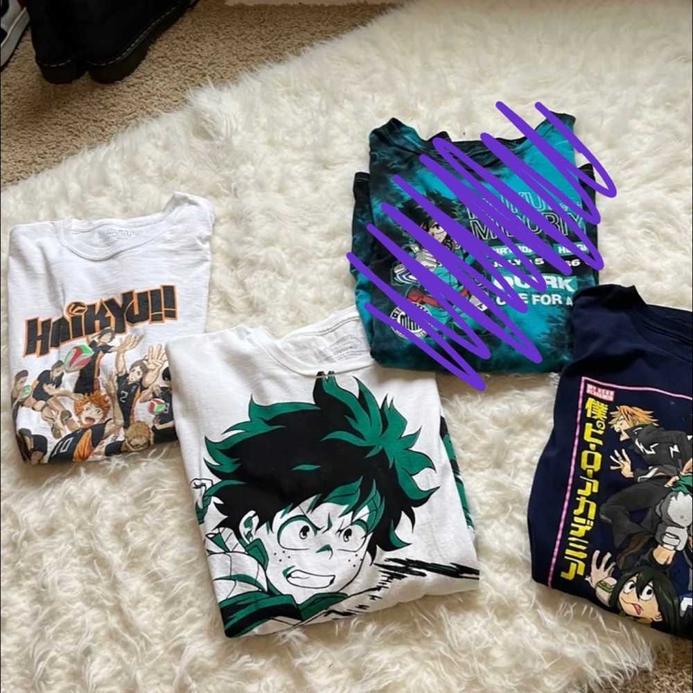 anime tee shirt bundle - image 1