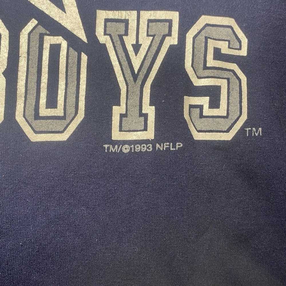 VTG Dallas Cowboys Shirt Mens Size Large Blue Log… - image 4