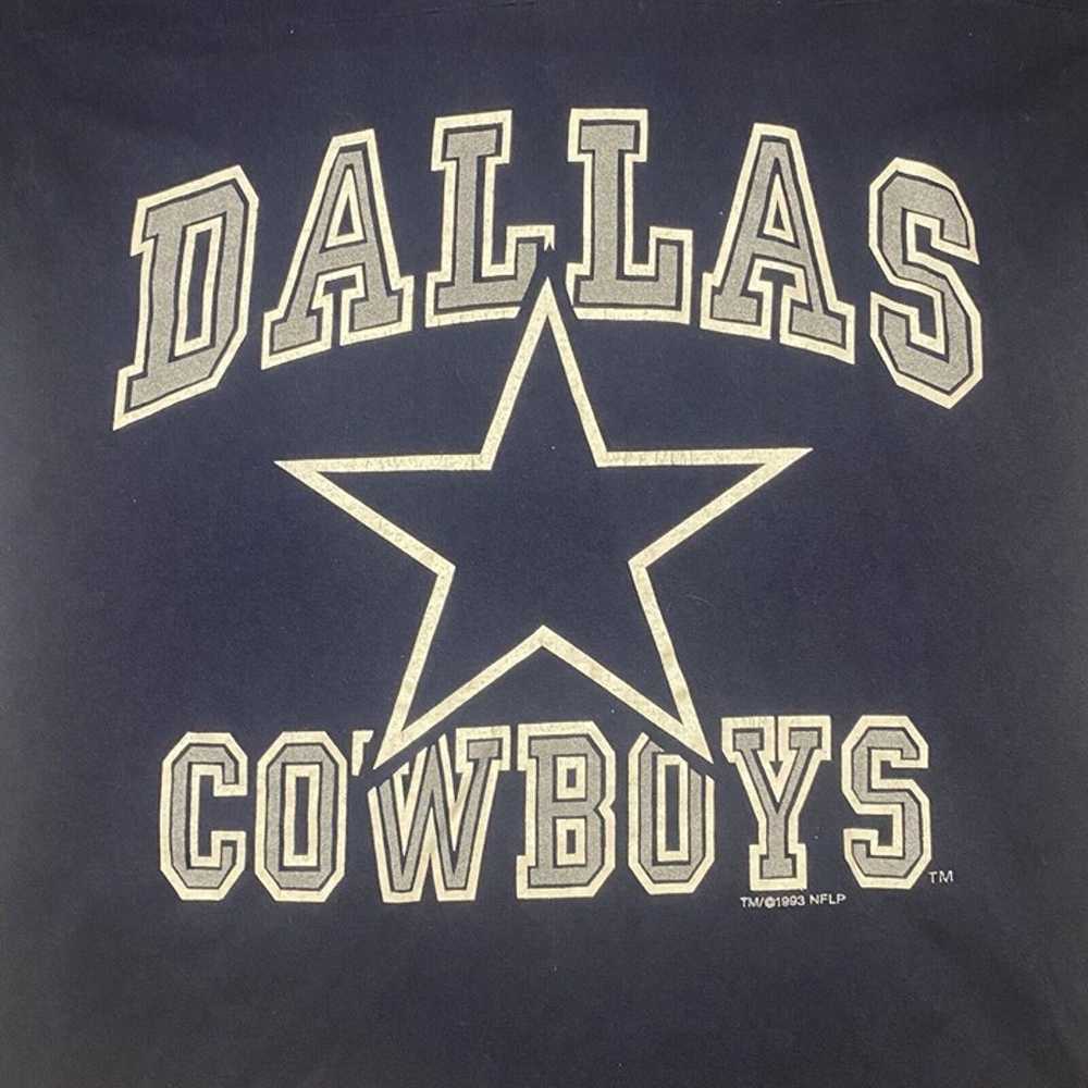 VTG Dallas Cowboys Shirt Mens Size Large Blue Log… - image 5