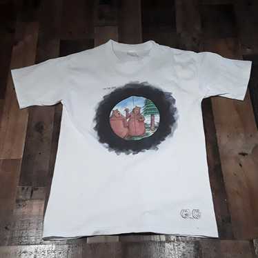 Vtg 90s Far Side Cartoon Bear Hunt T Shirt Mens L… - image 1