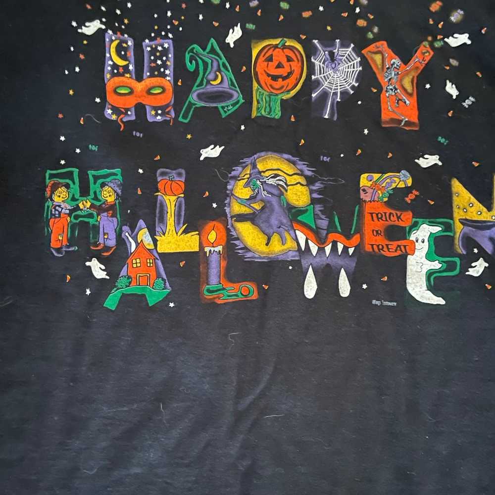 Happy Halloween Vintage Single Stitch T-Shirt: Un… - image 2