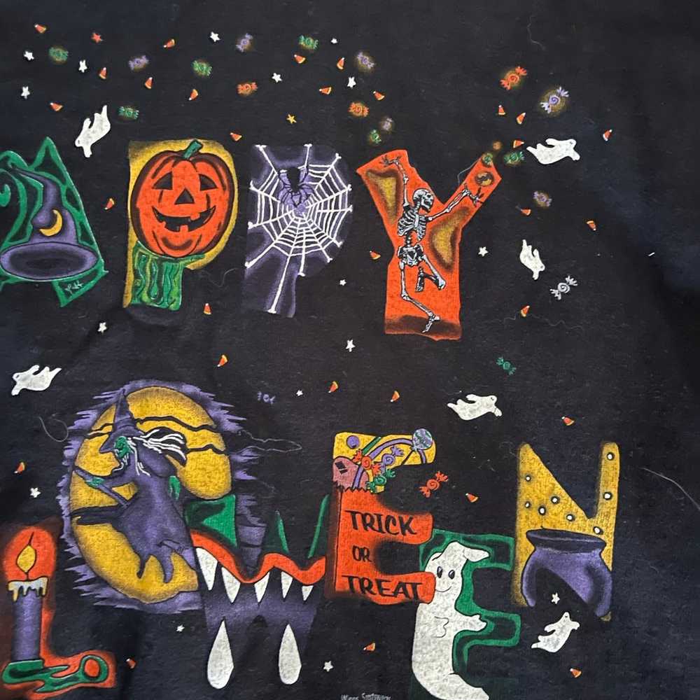Happy Halloween Vintage Single Stitch T-Shirt: Un… - image 3