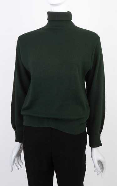 70s Jersey Knit Turtle Neck Pullover - image 1