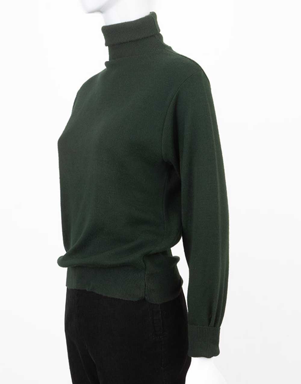 70s Jersey Knit Turtle Neck Pullover - image 2