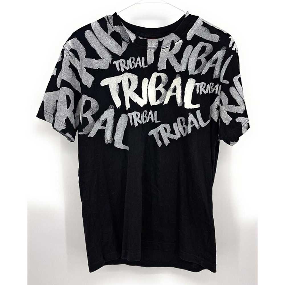 Tribal Gear Mens L Black T-Shirt Streetware Graff… - image 1