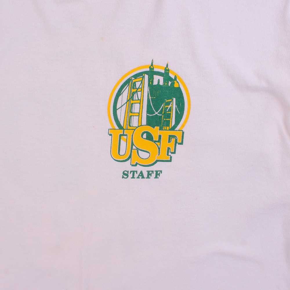Vintage 'USF Staff' T-Shirt - image 3