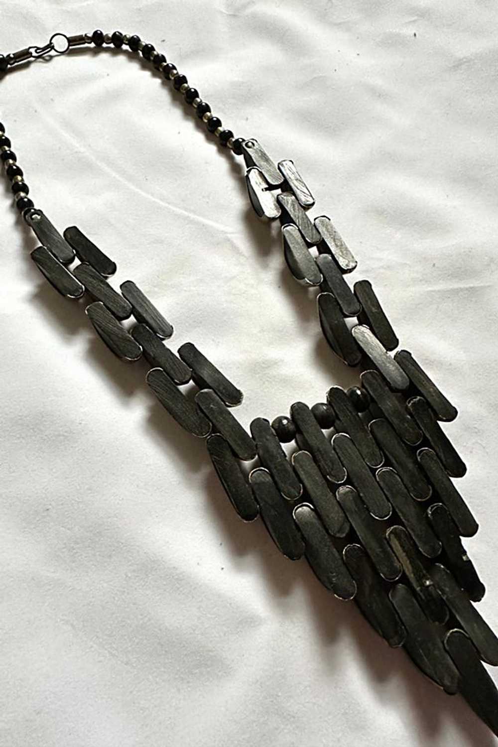 1970s Mixed Metal Statement Necklace Selected by … - image 2