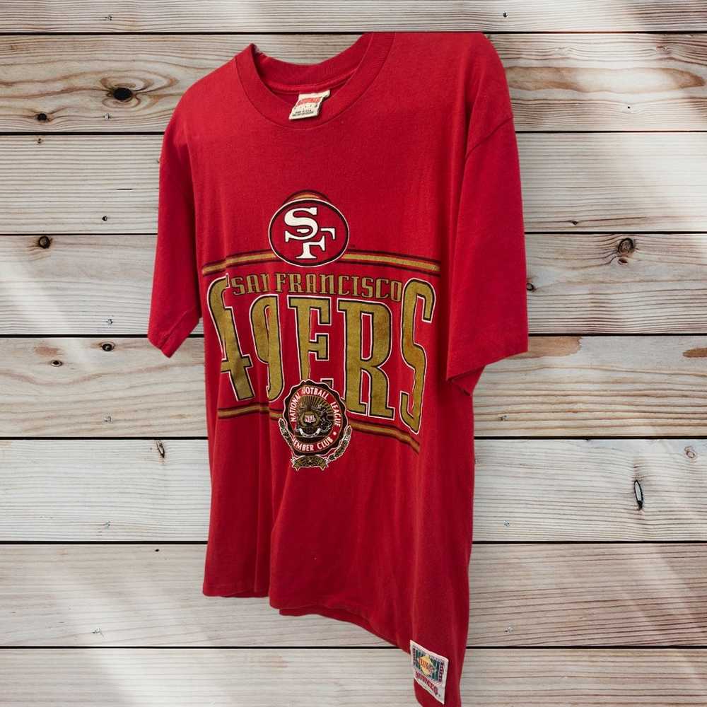 Vintage San Francisco 49ERS Nutmeg Shirt Large Si… - image 3