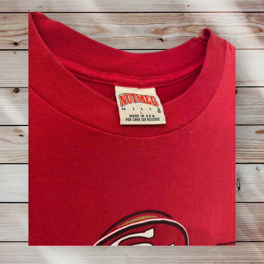 Vintage San Francisco 49ERS Nutmeg Shirt Large Si… - image 6