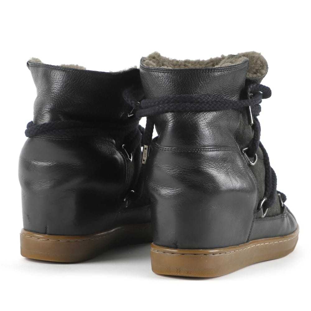 Isabel Marant Nowles leather snow boots - image 3
