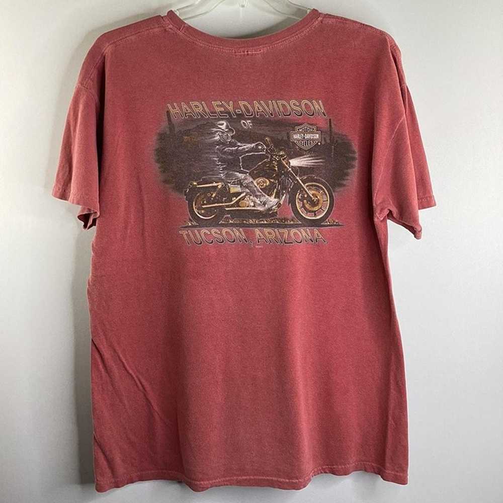 Harley Davidson Biker Graphic T-Shirt SZ:L - image 4
