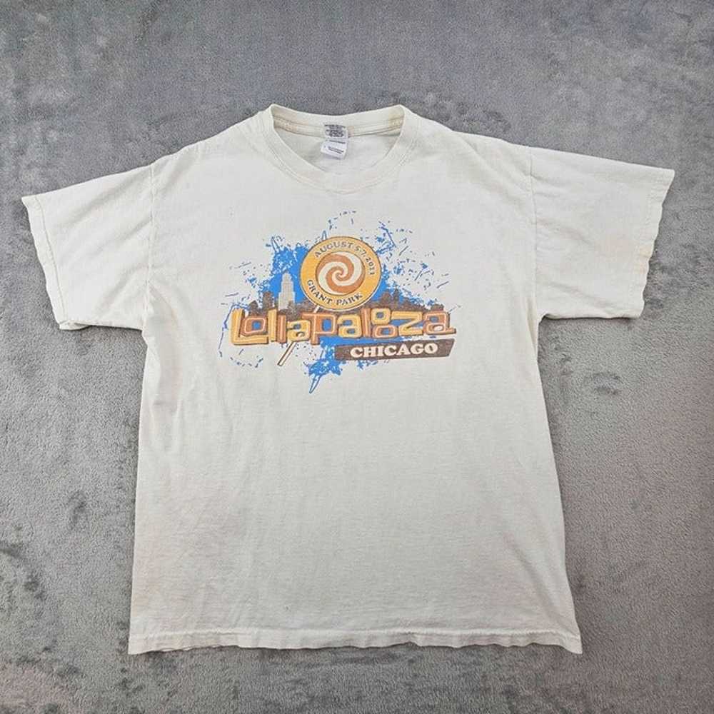Lollapalooza T-Shirt Mens Large Chicago 2011 20th… - image 1