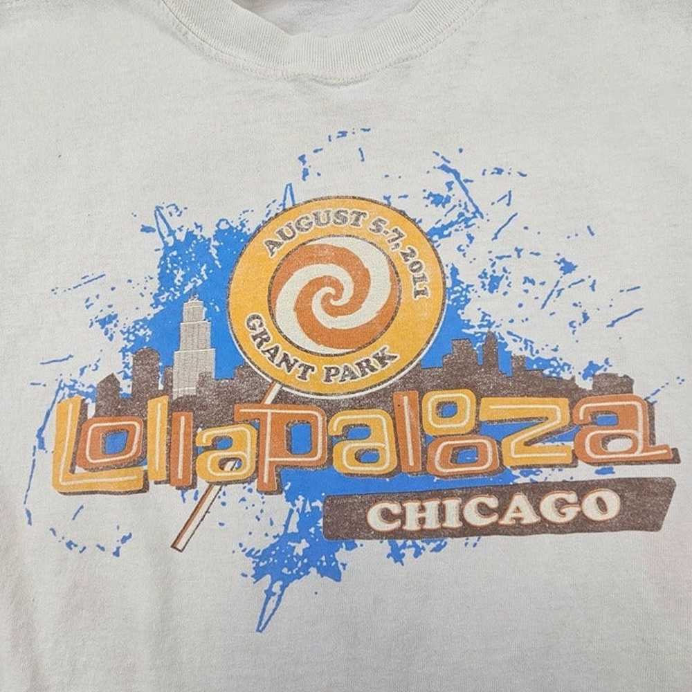 Lollapalooza T-Shirt Mens Large Chicago 2011 20th… - image 3