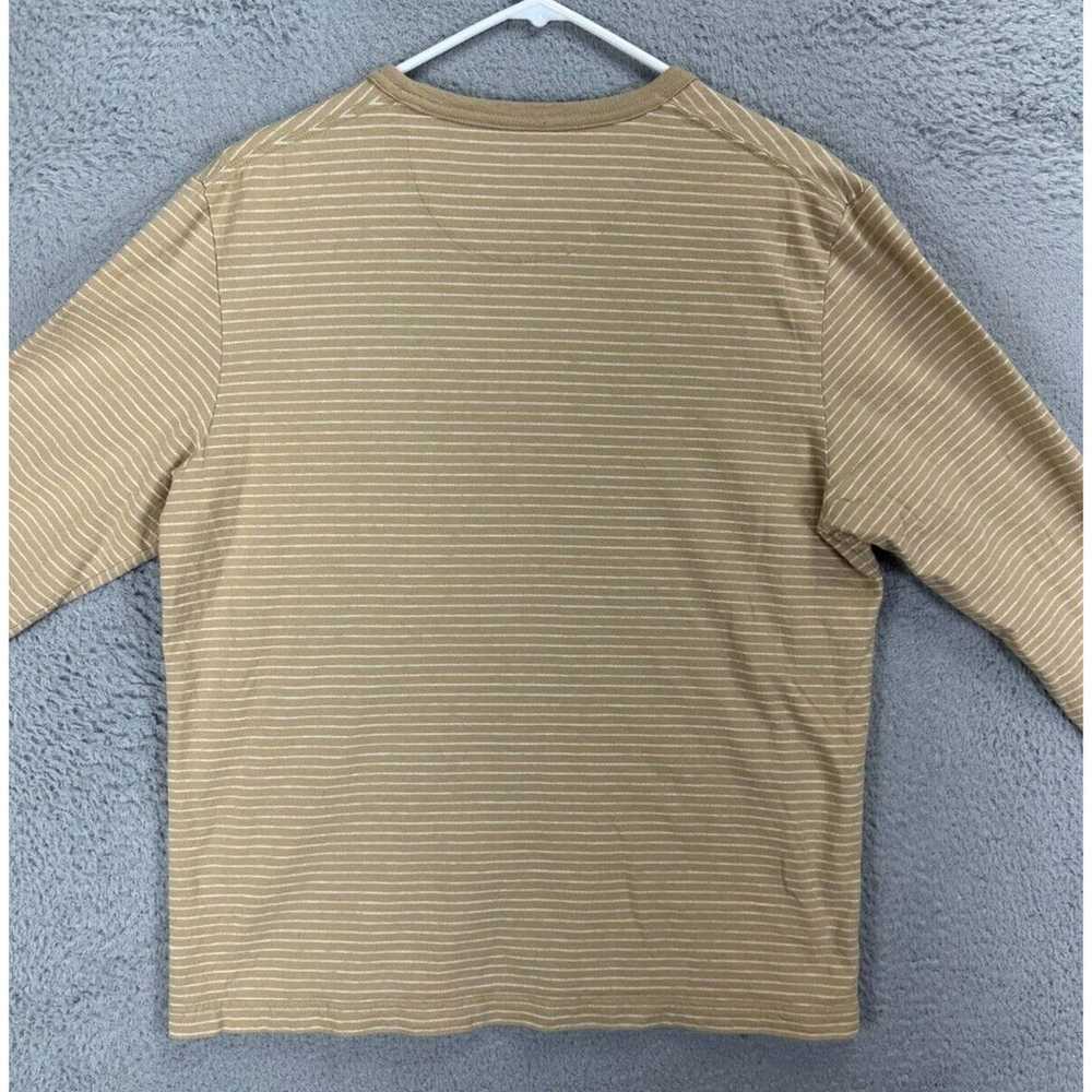 UNTUCKit Shirt Adult Large Yellow Striped Cotton … - image 2