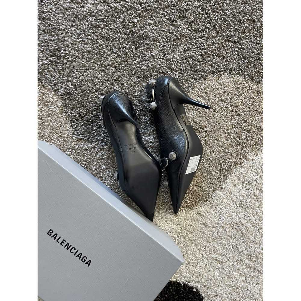 Balenciaga Cagole leather heels - image 10