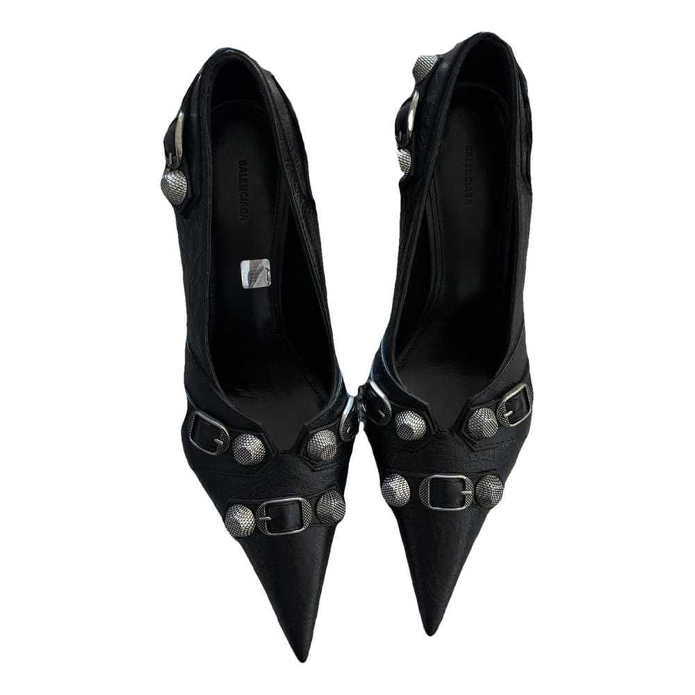 Balenciaga Cagole leather heels - image 1