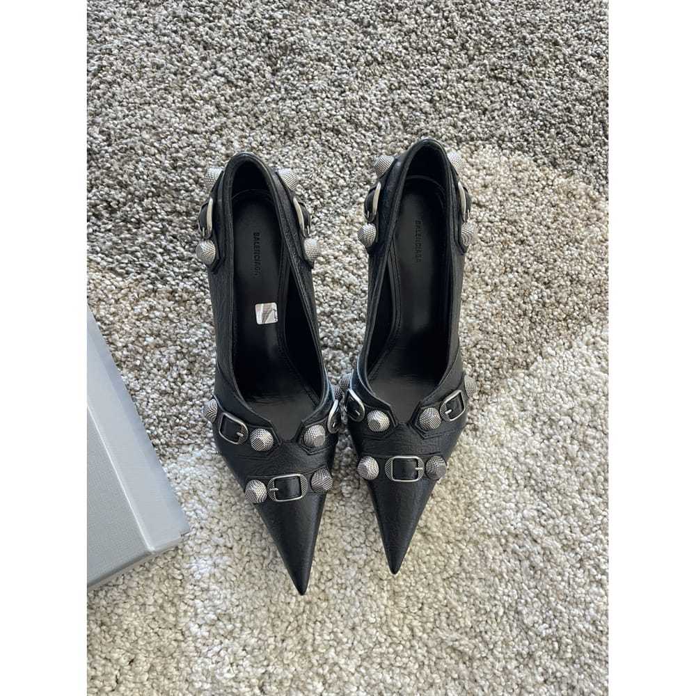 Balenciaga Cagole leather heels - image 2