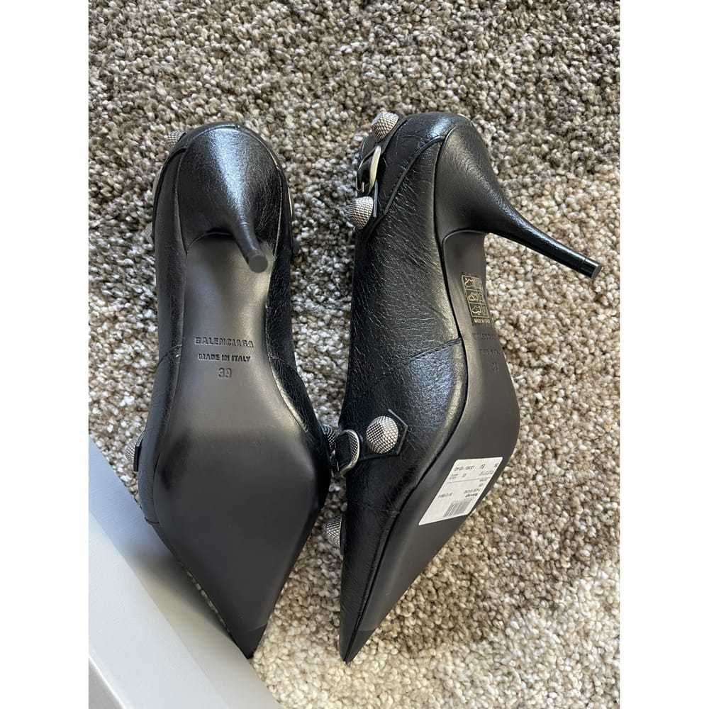 Balenciaga Cagole leather heels - image 6
