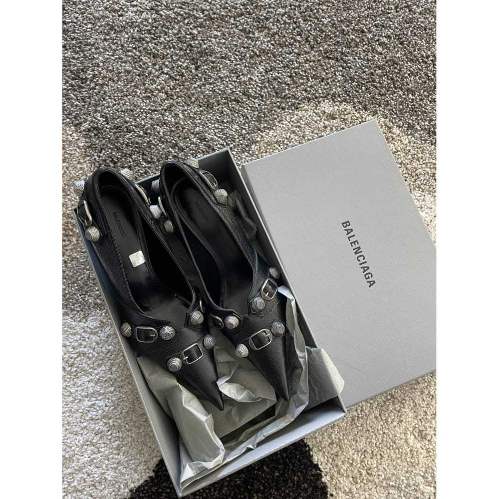 Balenciaga Cagole leather heels - image 8