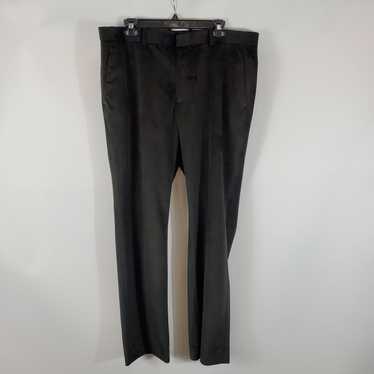 Men Formal Work Dress BLACK Pants Slim Fit Straight Casual Trousers  34Wx30L-NWT