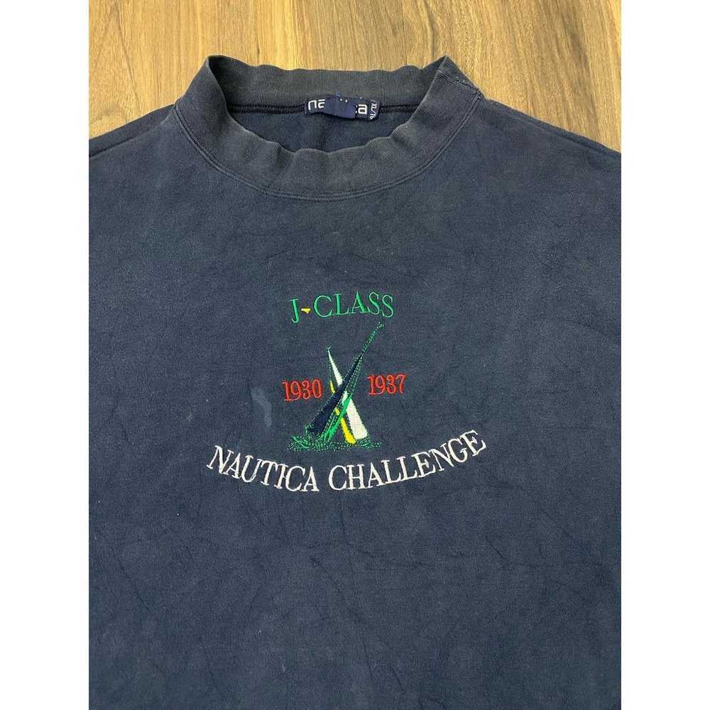 VTG 90s Nautica Challenge J-Class stitched graphi… - image 2