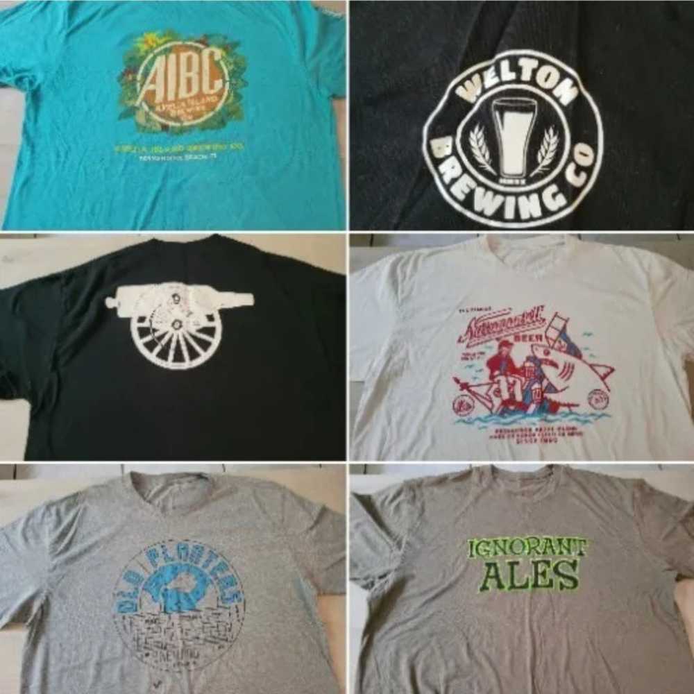SizeLot of 6 Brewery Shirts Amelia Island, Ignora… - image 1