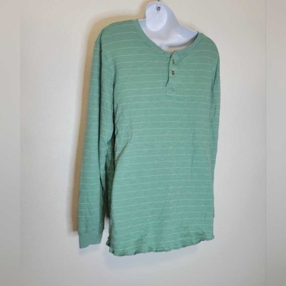 Marine layer mens size xl double knit Henley in s… - image 1