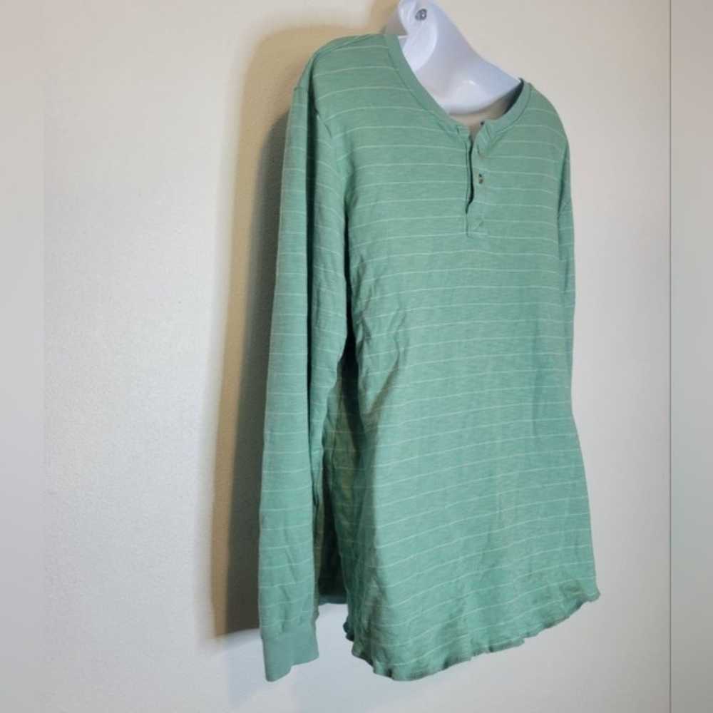 Marine layer mens size xl double knit Henley in s… - image 2