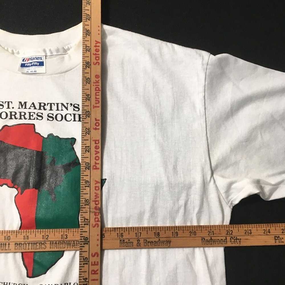VTG 90s T-Shirt St Martin Mens Sz XL Single Stitc… - image 4