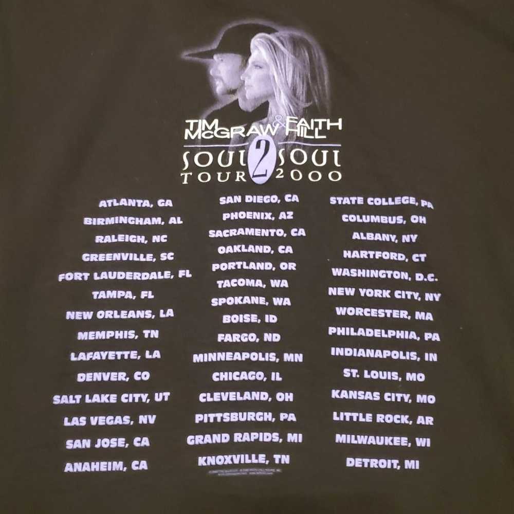 Tim McGraw & Faith Hill Soul 2 Soul Tour Shirt (2… - image 5