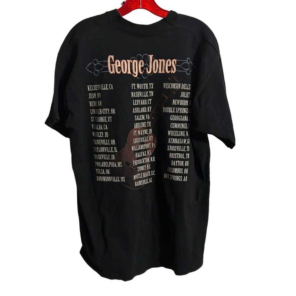 George Jones T-shirt I live totell it all sz XL - image 2