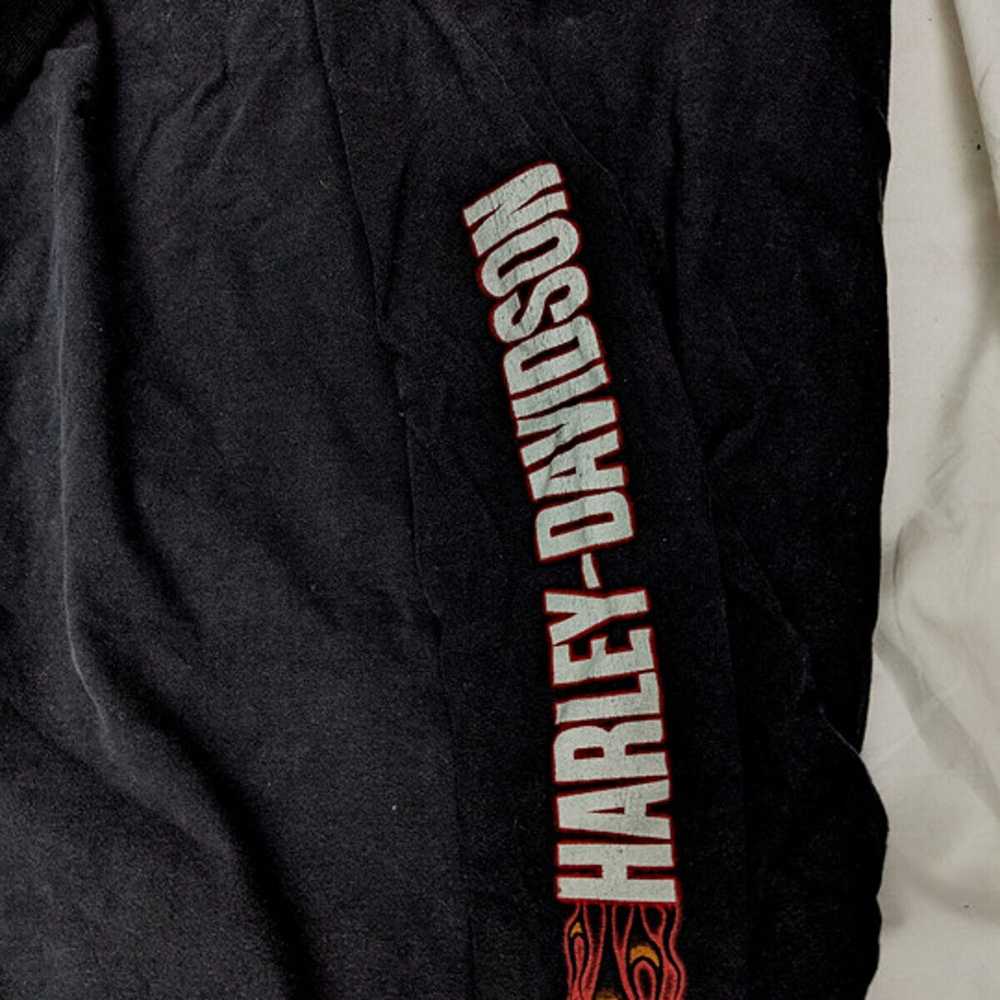 Harley Davidson Shirt Black Embroidered - image 4