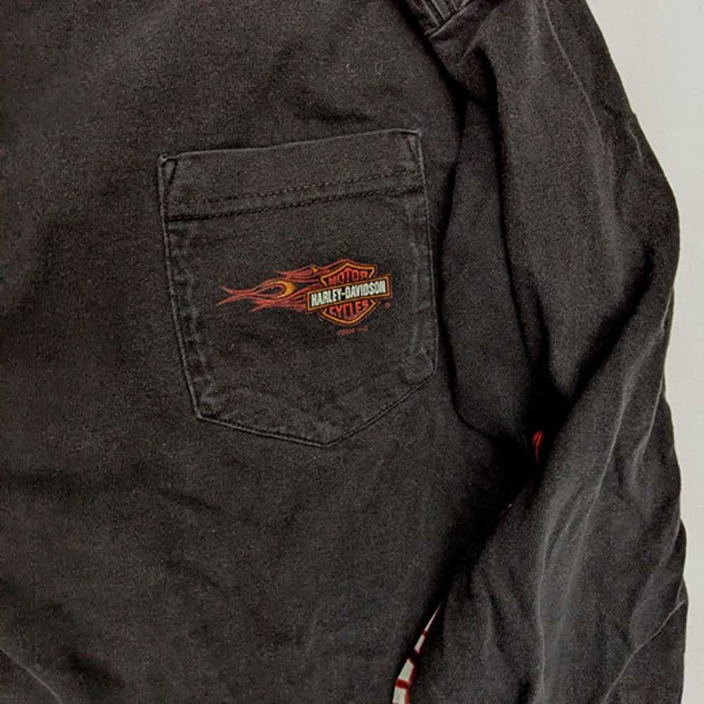 Harley Davidson Shirt Black Embroidered - image 5