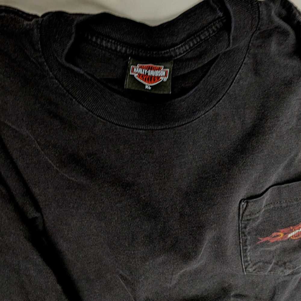 Harley Davidson Shirt Black Embroidered - image 6