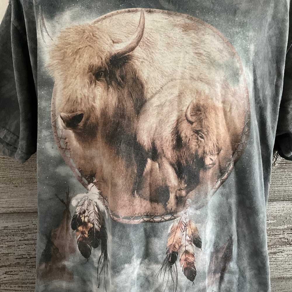 The Mountain Native American Buffalo shirt size X… - image 2