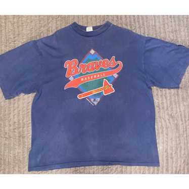 VTG 1992 Atlanta Braves Baseball Starter Brand T-… - image 1