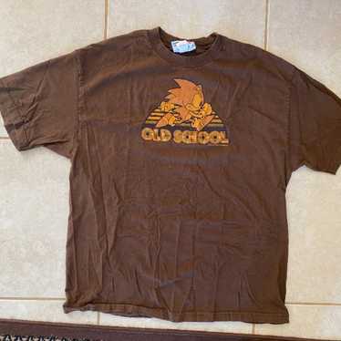 Vintage Sonic The Hedgehog Brown Shirt Size XL - image 1