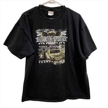 Chase Authentics Tony Stewart Shirt Blac - image 1