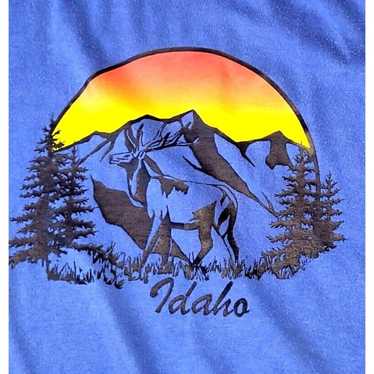 Idaho Souvenir Single Stitch Blue T-Shirt Men's X… - image 1