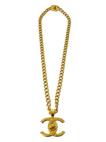 CHANEL Pre-Owned 1997 CC turn-lock pendant neckla… - image 1