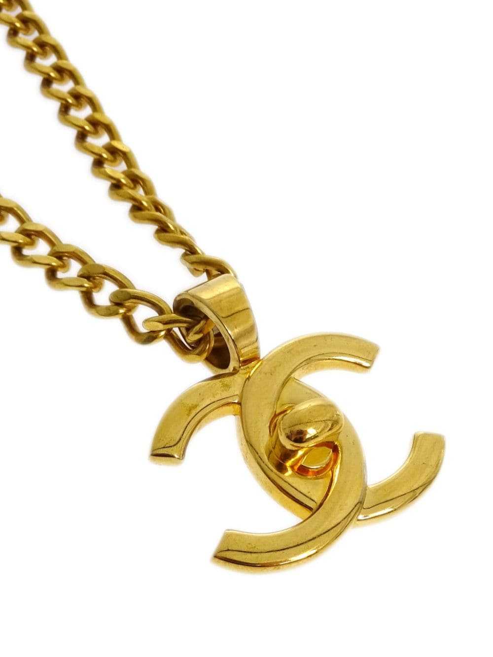 CHANEL Pre-Owned 1997 CC turn-lock pendant neckla… - image 2