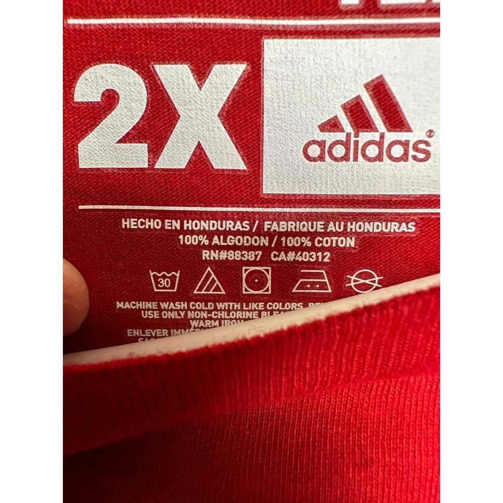 Adidas Shirt Mens 2X Red The Go-To Tee T-Shirt Lo… - image 4