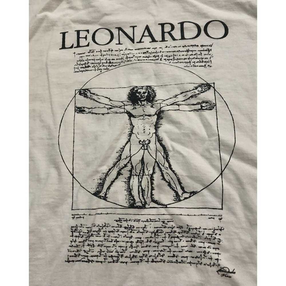 Vintage Leonardo Da Vinci Vitruvian Man Mens 2XL … - image 2