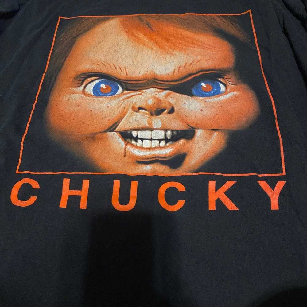 Chucky T-shirt NICE FADE horror movie tee XXL - image 2