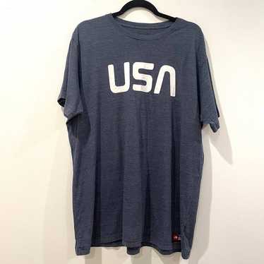 The North Face Heather Blue "USA" T-Shirt - image 1