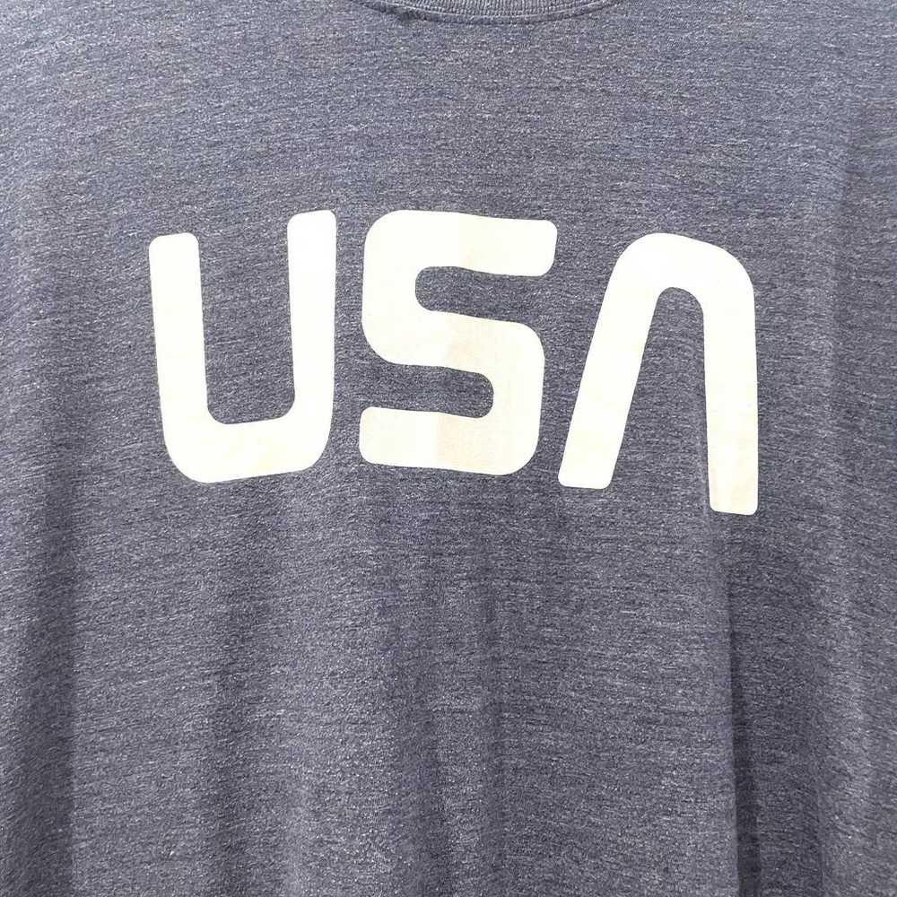 The North Face Heather Blue "USA" T-Shirt - image 3