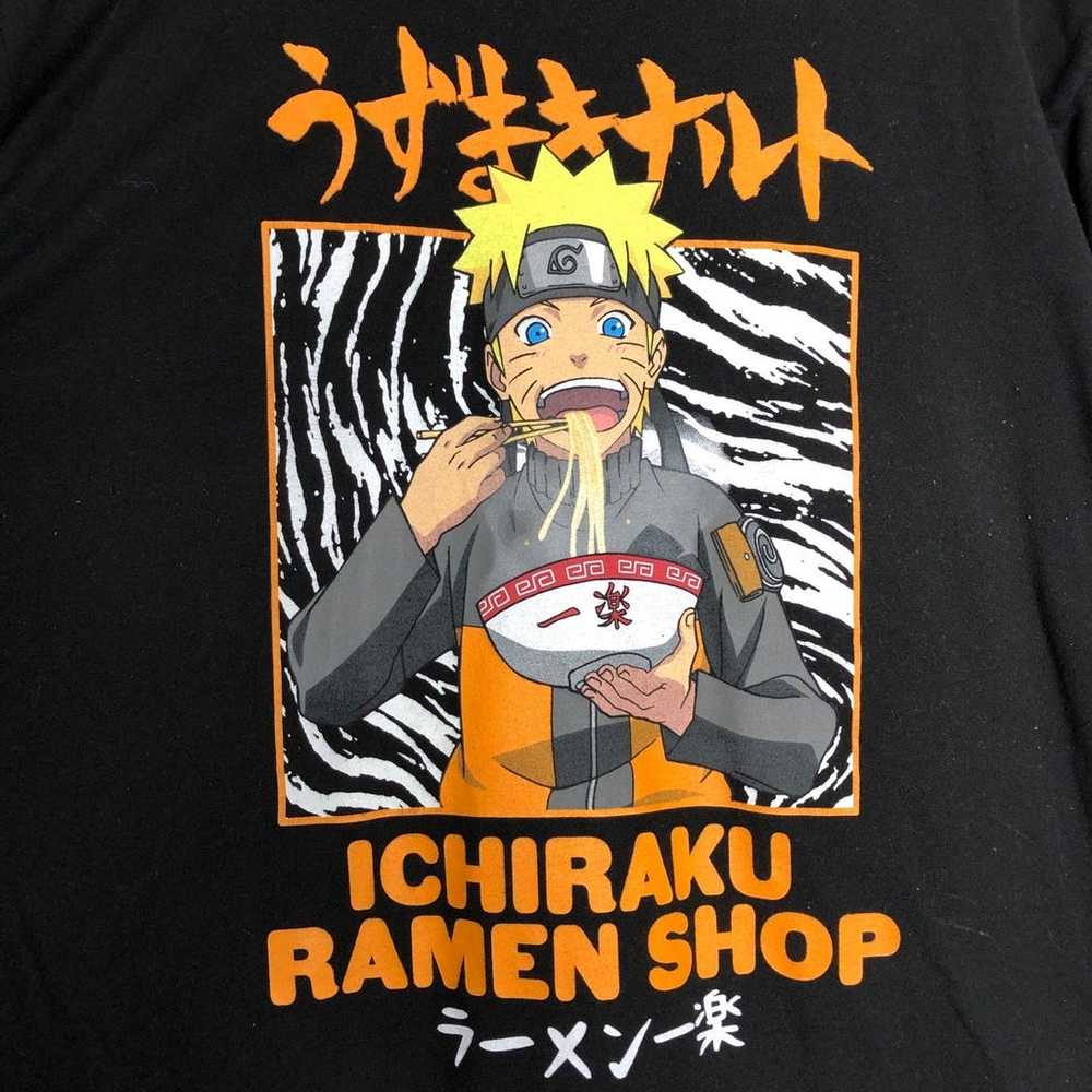 Naruto Eats Noodles Ichiraku Ramen Shop Graphic T… - image 1