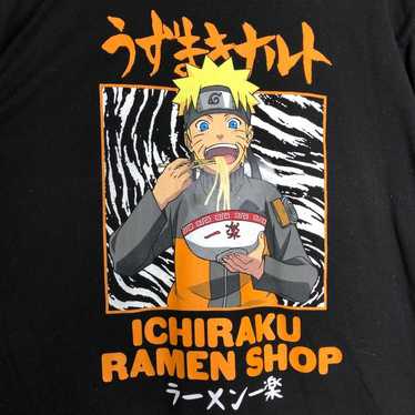 Naruto Eats Noodles Ichiraku Ramen Shop Graphic T… - image 1