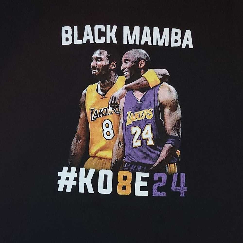 Kobe Bryant Black Mamba Shirt Graphic Print 24 8 … - image 1