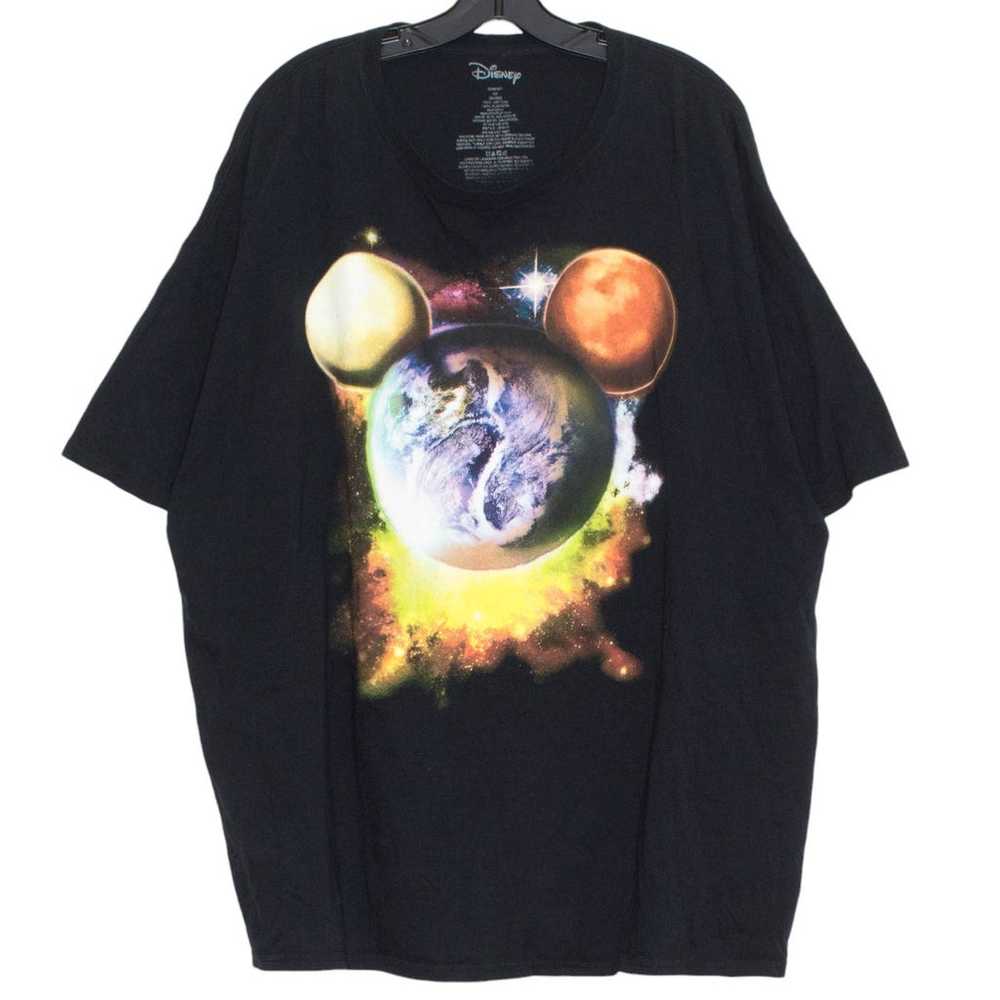 Disney Mens Shirt Mickey Mouse Galaxy Planet Grap… - image 1